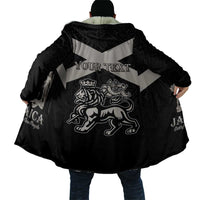 Personalized Jamaica Cloak Coat Of Arms With Rastafarian Lion Silver Color - Wonder Print Shop