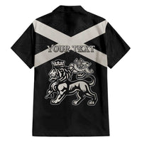 Personalized Jamaica Family Matching Puletasi and Hawaiian Shirt Coat Of Arms With Rastafarian Lion Silver Color - Wonder Print Shop
