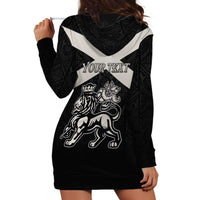 Personalized Jamaica Hoodie Dress Coat Of Arms With Rastafarian Lion Silver Color - Wonder Print Shop