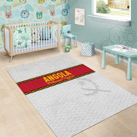 Angola Football Area Rug Avante Palancas Negras - White - Wonder Print Shop
