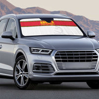 Angola Football Auto Sun Shade Avante Palancas Negras - White - Wonder Print Shop