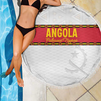 Angola Football Beach Blanket Avante Palancas Negras - White - Wonder Print Shop