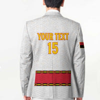 Custom Angola Football Blazer Avante Palancas Negras - White - Wonder Print Shop