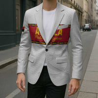 Custom Angola Football Blazer Avante Palancas Negras - White - Wonder Print Shop