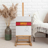 Angola Football Canvas Wall Art Avante Palancas Negras - White - Wonder Print Shop
