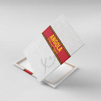 Angola Football Canvas Wall Art Avante Palancas Negras - White - Wonder Print Shop