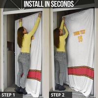 Angola Football Door Cover Avante Palancas Negras - White - Wonder Print Shop