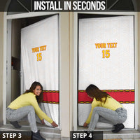 Angola Football Door Cover Avante Palancas Negras - White - Wonder Print Shop