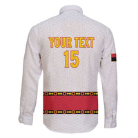 Custom Angola Football Family Matching Short Sleeve Bodycon Dress and Hawaiian Shirt Avante Palancas Negras - White - Wonder Print Shop