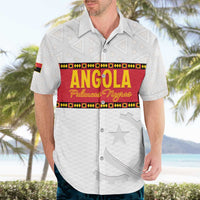 Custom Angola Football Hawaiian Shirt Avante Palancas Negras - White - Wonder Print Shop