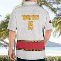 Custom Angola Football Hawaiian Shirt Avante Palancas Negras - White - Wonder Print Shop