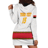 Custom Angola Football Hoodie Dress Avante Palancas Negras - White - Wonder Print Shop