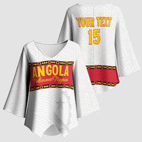 Custom Angola Football Kimono Sleeve Blouse Avante Palancas Negras - White - Wonder Print Shop