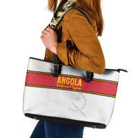 Angola Football Leather Tote Bag Avante Palancas Negras - White - Wonder Print Shop