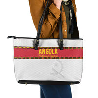 Angola Football Leather Tote Bag Avante Palancas Negras - White - Wonder Print Shop