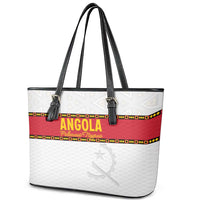 Angola Football Leather Tote Bag Avante Palancas Negras - White - Wonder Print Shop
