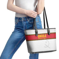 Angola Football Leather Tote Bag Avante Palancas Negras - White - Wonder Print Shop