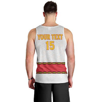 Custom Angola Football Men Tank Top Avante Palancas Negras - White - Wonder Print Shop