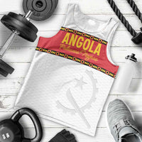 Custom Angola Football Men Tank Top Avante Palancas Negras - White - Wonder Print Shop