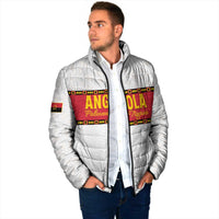 Custom Angola Football Padded Jacket Avante Palancas Negras - White - Wonder Print Shop