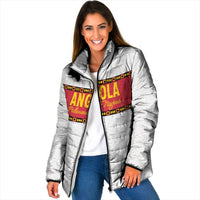 Custom Angola Football Padded Jacket Avante Palancas Negras - White - Wonder Print Shop