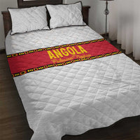 Angola Football Quilt Bed Set Avante Palancas Negras - White - Wonder Print Shop