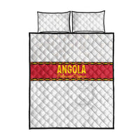 Angola Football Quilt Bed Set Avante Palancas Negras - White - Wonder Print Shop