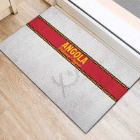 Angola Football Rubber Doormat Avante Palancas Negras - White - Wonder Print Shop