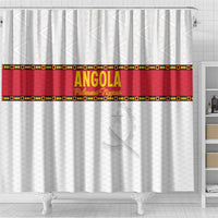 Angola Football Shower Curtain Avante Palancas Negras - White - Wonder Print Shop