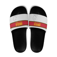 Angola Football Slide Sandals Avante Palancas Negras - White - Wonder Print Shop
