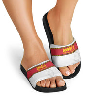 Angola Football Slide Sandals Avante Palancas Negras - White - Wonder Print Shop