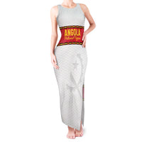Custom Angola Football Tank Maxi Dress Avante Palancas Negras - White - Wonder Print Shop