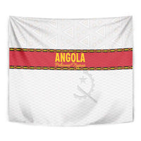 Angola Football Tapestry Avante Palancas Negras - White - Wonder Print Shop