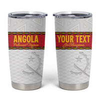Custom Angola Football Tumbler Cup Avante Palancas Negras - White - Wonder Print Shop