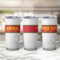Custom Angola Football Tumbler Cup Avante Palancas Negras - White - Wonder Print Shop