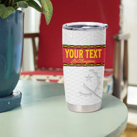 Custom Angola Football Tumbler Cup Avante Palancas Negras - White - Wonder Print Shop