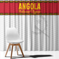 Angola Football Window Curtain Avante Palancas Negras - White - Wonder Print Shop