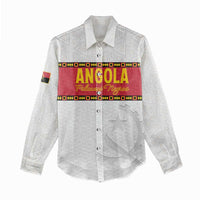 Custom Angola Football Women Casual Shirt Avante Palancas Negras - White - Wonder Print Shop