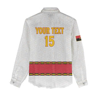 Custom Angola Football Women Casual Shirt Avante Palancas Negras - White - Wonder Print Shop