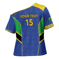 Custom Tanzania Football Cross Shoulder Shirt Go Taifa Stars Go - Wonder Print Shop