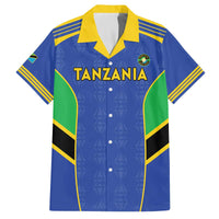 Custom Tanzania Football Family Matching Off The Shoulder Long Sleeve Dress and Hawaiian Shirt Go Taifa Stars Go - Wonder Print Shop