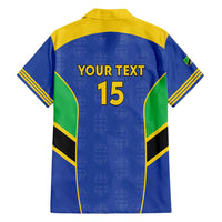 Custom Tanzania Football Family Matching Off Shoulder Short Dress and Hawaiian Shirt Go Taifa Stars Go - Wonder Print Shop