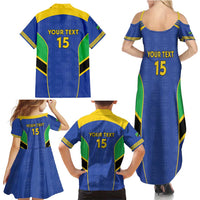 Custom Tanzania Football Family Matching Summer Maxi Dress and Hawaiian Shirt Go Taifa Stars Go - Wonder Print Shop