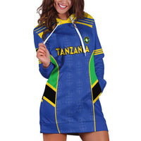 Custom Tanzania Football Hoodie Dress Go Taifa Stars Go - Wonder Print Shop