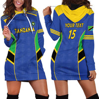 Custom Tanzania Football Hoodie Dress Go Taifa Stars Go - Wonder Print Shop