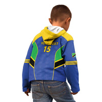 Custom Tanzania Football Kid Hoodie Go Taifa Stars Go - Wonder Print Shop
