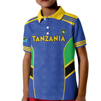 Custom Tanzania Football Kid Polo Shirt Go Taifa Stars Go - Wonder Print Shop