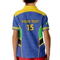 Custom Tanzania Football Kid Polo Shirt Go Taifa Stars Go - Wonder Print Shop