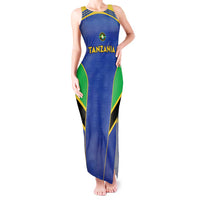 Custom Tanzania Football Tank Maxi Dress Go Taifa Stars Go - Wonder Print Shop