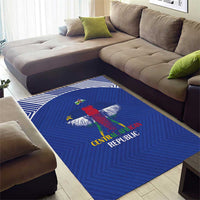 Central African Republic Football Area Rug Go Champions - Wonder Print Shop